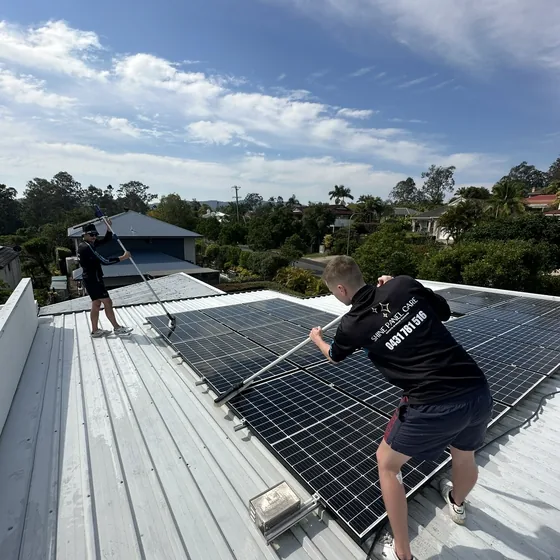 Pigeon proofing mesh secured to solar panel frame